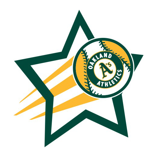 Oakland Athletics Baseball Goal Star logo iron on paper